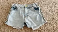 ZARA ライトブルー デニム　ハーフパンツ 140cm ショート 女の子