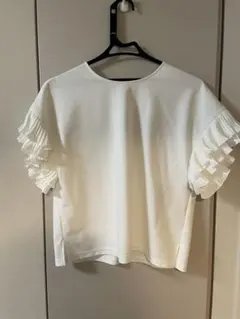 MSGM MILANO ラッフルスリーブ 白 カットオフ イタリア製 40 - メルカリ