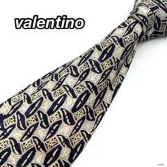 ヴァレンティノ　valentino　ネクタイ　カジュアル　総柄　シルク100%