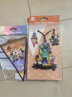 新品　ディズニーリゾート 40周年　ハロウィン　バッグチャーム　ガーランド