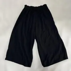 ブラックガウチョパンツ ウエストゴムMサイズ