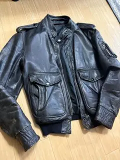 ぽ*様 ブラックレザー　シングル　ライダースジャケット