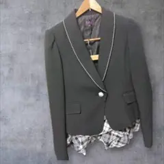 h.n.c. ブラックジャケット フリルスカート付き 160cm