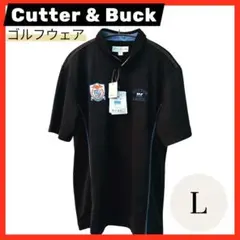 【新品・タグ付】Cutter&Buck ブラック ポロシャツ ゴルフ 半袖