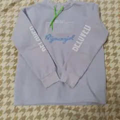 薄紫色 フード付きトレーナー 'BRIGHT MEMORY'