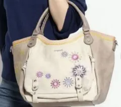 Desigual トートバッグ ベージュショルダー無し