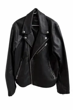 Abercrombie & Fitch ブラック ダブルライダースジャケット L