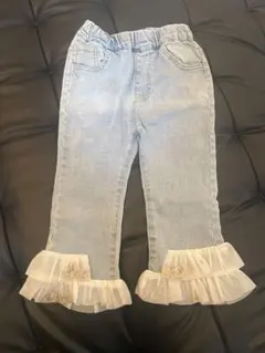 フリル付きデニムパンツ size 100~