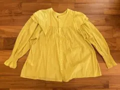 【チョコ様専用】niko and... 長袖　ブラウス　イエロー　袖フリル