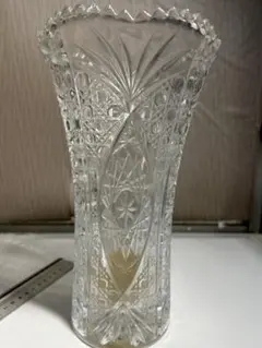 leadクリスタル フラワーベース 花瓶 チェコスロバキア - メルカリ