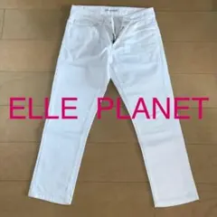 美品【ELLE PLANET】デニム　クロップドパンツ　ホワイトのサムネイル