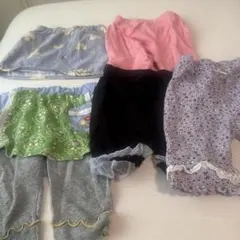 ベビー服セット 5点 花柄 フリル付き