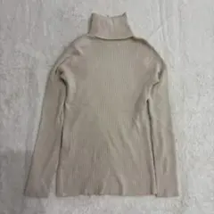 ◆タートルネック　セーター　長袖　ニット　リブ　シンプル　カジュアル　きれいめ