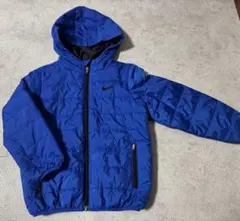 NIKE フード付き 中綿コート 青