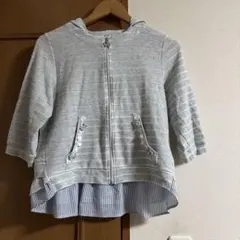 pom ponette ジュニア L グレー パーカー