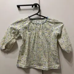 花柄バルーンスリーブシャツ