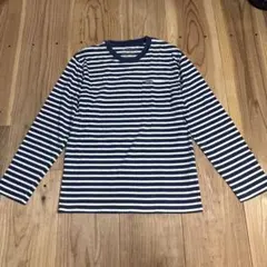 BLUE BLUE ブルーブルー×フルーツオブザルーム インディゴ染めロンT M