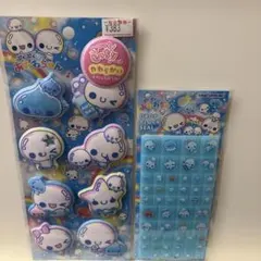 ぷくぷくあわわちゃん　もっちりシール ドロップブロックシール　タイルシール