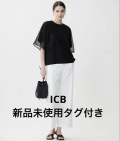 FluidBackSatin シアーコンビブラウスのサムネイル
