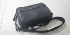 MICHAEL KORS 黒 レザー ショルダーバッグ
