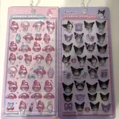 【新品・正規品】 マイメロ　クロミ ボンボンドロップシール 2シートセット