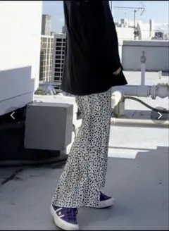 MURUA ヒョウ柄 ワイドパンツ