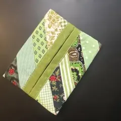 パッチワーク布製ポケットティッシュカバー