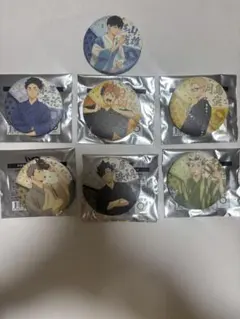 ハイキュー　和紙風缶バッジ 7個セット