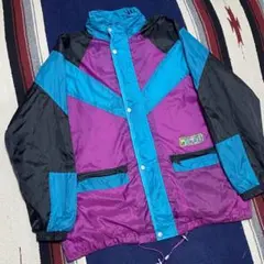 90s 古着 ヴィンテージ  マウンテンパーカー クレイジーパターン ゆるだぼ