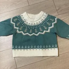 ノルディック柄ニットセーター 80㎝
