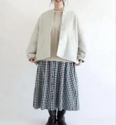 サマンサモスモス　ノーカラーコート　フリー