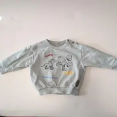 petit main おさるのジョージ刺繍トレーナー