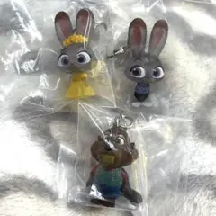 ズートピア 2 めじるしアクセサリー ガチャガチャ ジュディ A B 二ブルズ