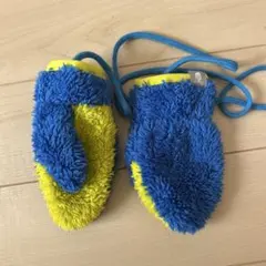 ミトン型手袋 青・黄 ノースフェイス