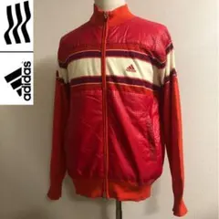 アディダスゴルフ◆ウール混 ニット ハイブリッド ジャケット レッド Oサイズ