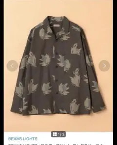 BEAMS LIGHTSフラワープリントシャツ