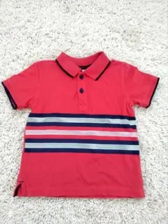 ★未使用★　赤 ポロシャツ 100cm相当 春夏秋