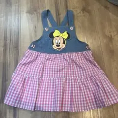 【新品タグ付き】ディズニー ミニー ジャンバースカート 110サイズ ワンピース