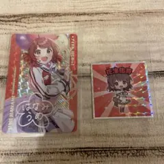 学園アイドルマスター　花海佑芽　カード&シール