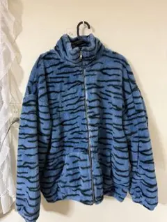 ゼブラ柄　フリースジャケット