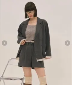 美品 loin nuit ロワンニュイ フリルレイヤード ジャケット F