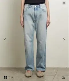 ATTISESSION ストレート デニムパンツ 494