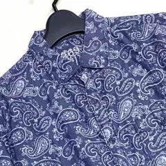 美品 GAP 1969 ペイズリー柄 タンガリーシャツS 175/88A