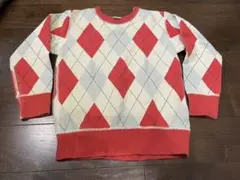 store's ストアーズ　アーガイル柄　ビンテージ風スウェット　　50sのサムネイル
