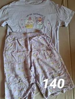 ユニクロ ちいかわモモンガ サンリオ クロミ コラボ Tシャツ リラコ 140