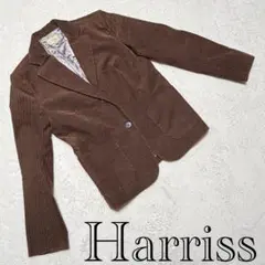 日本製 Harriss 【M】コーディロイ ジャケット ブラウン 裏地キュプラのサムネイル