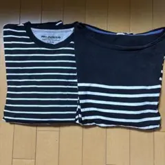 GU7分袖&Mｒ. JUNKOボーダーTシャツ☆メンズL☆