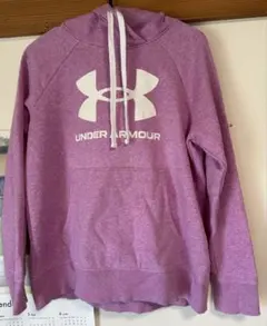 UNDER ARMOUR パープル パーカー Lサイズ