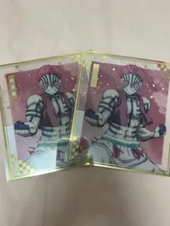 鬼滅の刃　猗窩座　クリア色紙　アニプレックスオンラインくじ