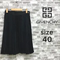 GIVENCHY ブラック プリーツスカート ラップスカート　サイズ40のサムネイル